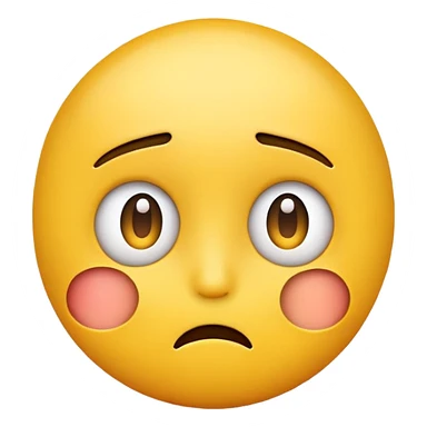 confused yellow emoji face looking to the side sticker