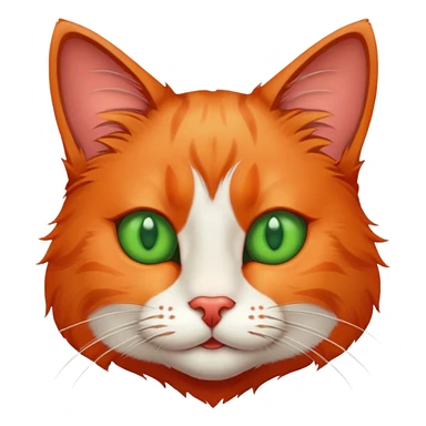 Cat with a red nose  sticker