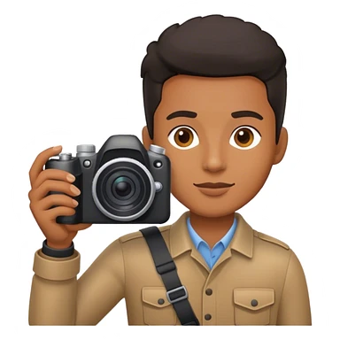 black photographer lighting sticker