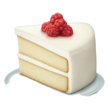 White cake slice  sticker