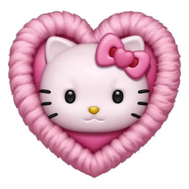 Hello kitty heart pink sticker
