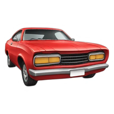 red car rent sticker