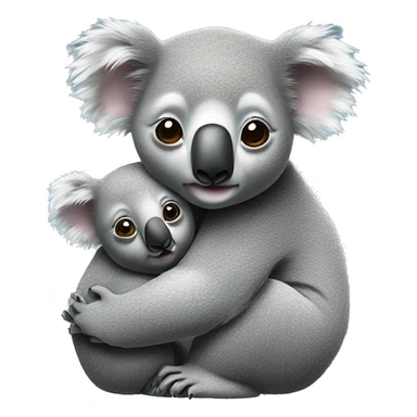  Realistic Mama koala hugging baby koala sticker