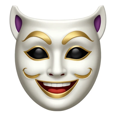 theater mask sticker