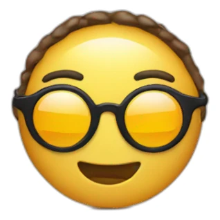 round sunglasses sticker