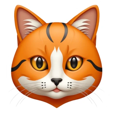 Elinde bicak olan caliko cinsi bir kedi sticker