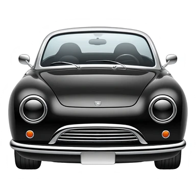black and white car black chin sticker