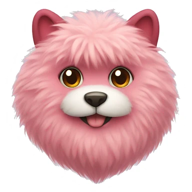 Fluffy Heart sticker