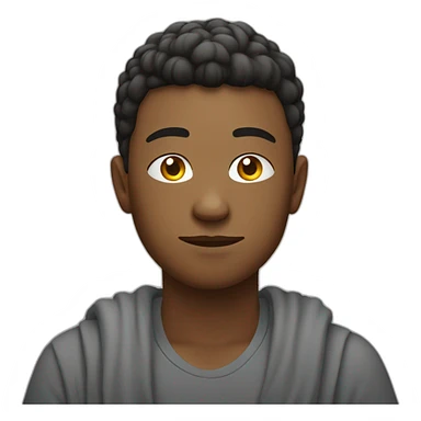 Male Teen meditating sticker