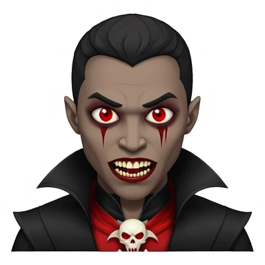 black men Vampire sticker