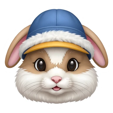 A bunny with a hat that says 67 sticker