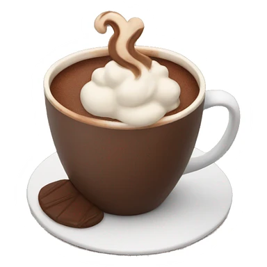 hot chocolate in a cup sticker