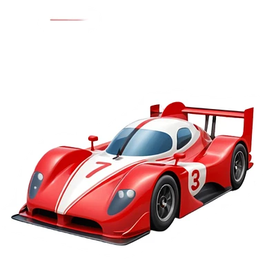 race car with track sticker