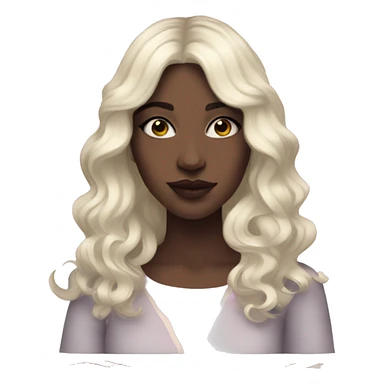 White girl with black wavy hair with pink tarot gold cards sticker