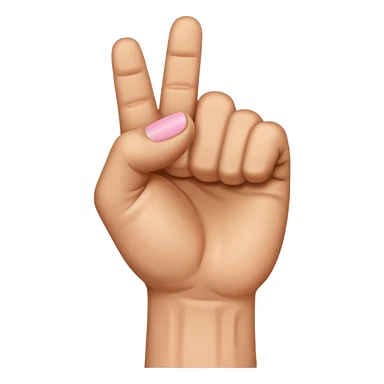 light brown hand in a fist with pinky finger raised sticker