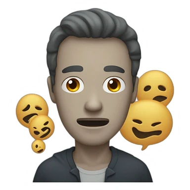 man being haunted by his victims sticker