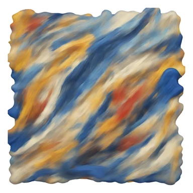 Abstract painting sticker