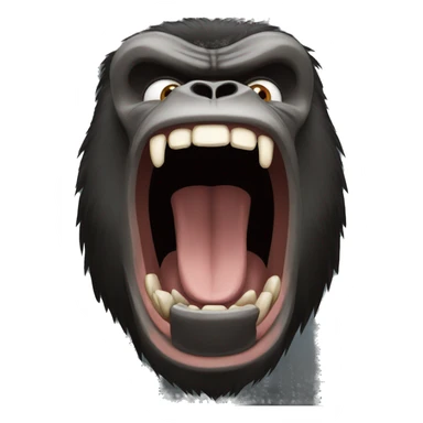 screaming gorilla sticker