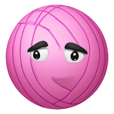 Pink volleyball  sticker