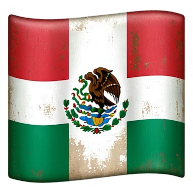 Make the Mexican flag but old looking and aesthetic sticker