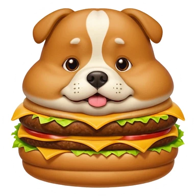 Fat dog eating McDonald’s  sticker