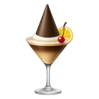 espresso martini with party hat sticker