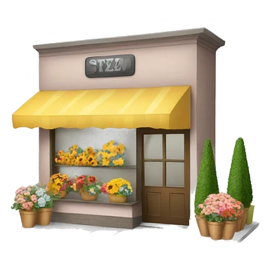 Florist shop sticker
