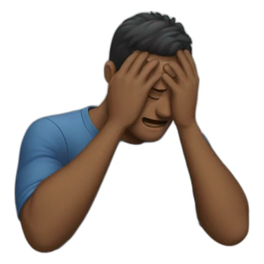 facepalm guy sticker