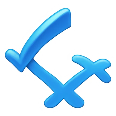 blue checkmark sticker