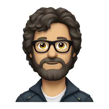Jeff lynne darker hair, darker glasses sticker