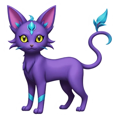 Luxray-Espeon-Purrloin-Amaura-fusion sticker