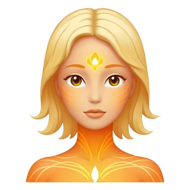 human silhouette with balanced energy lines sticker