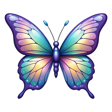 Glitter Butterfly  sticker