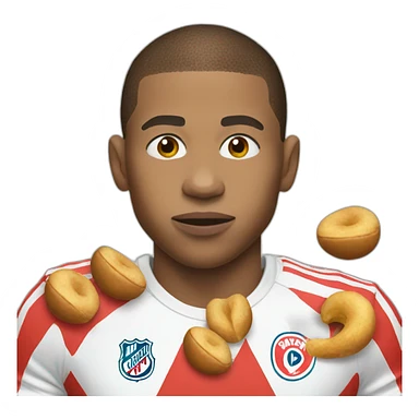 mbappe-eating-nuts sticker