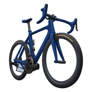 Dark blue racing bike sticker