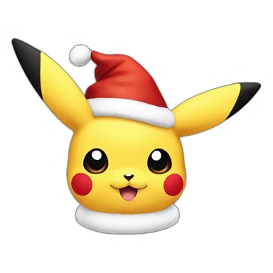 Christmas Pikachu sticker