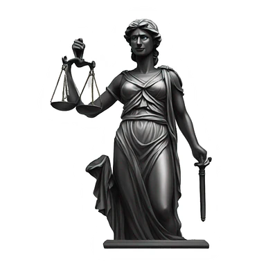 Justitia Statue  sticker