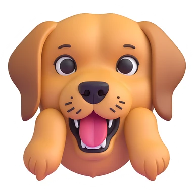 face eating a dog sticker