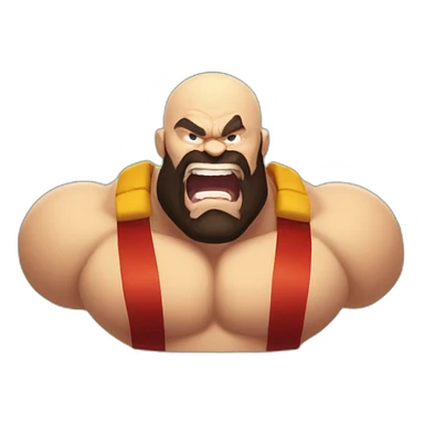Zangief laught salute sticker