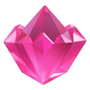 pink crystal sticker