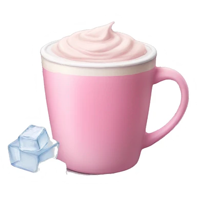 Pink Chai Latte with ice  sticker