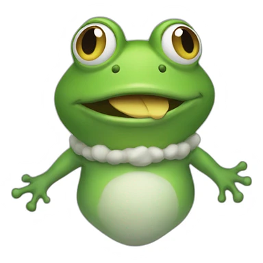 God in frog form sticker
