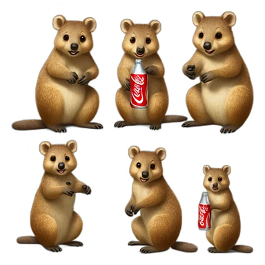 quokka koalalikes Coca Cola sticker