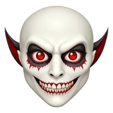 Vampire mask sticker