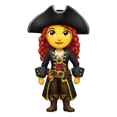 Pirate female sticker