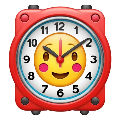 Only color clock emoji sticker