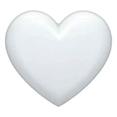 Chanel white heart sticker