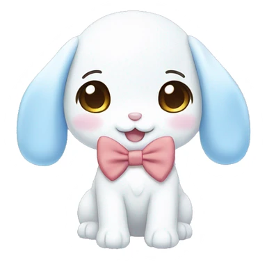 cinnamoroll with a cute bow sticker