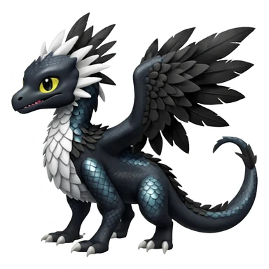 Shiny Toothless-Trico-Silvally-Fakémon-hybrid-creature (full body)  sticker
