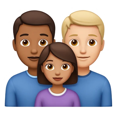 Make a family emoji, 3 people sticker